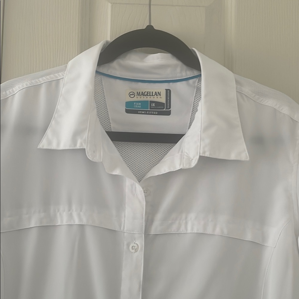 Magellan button down short sleeve shirt size 1X - Picture 2 of 9